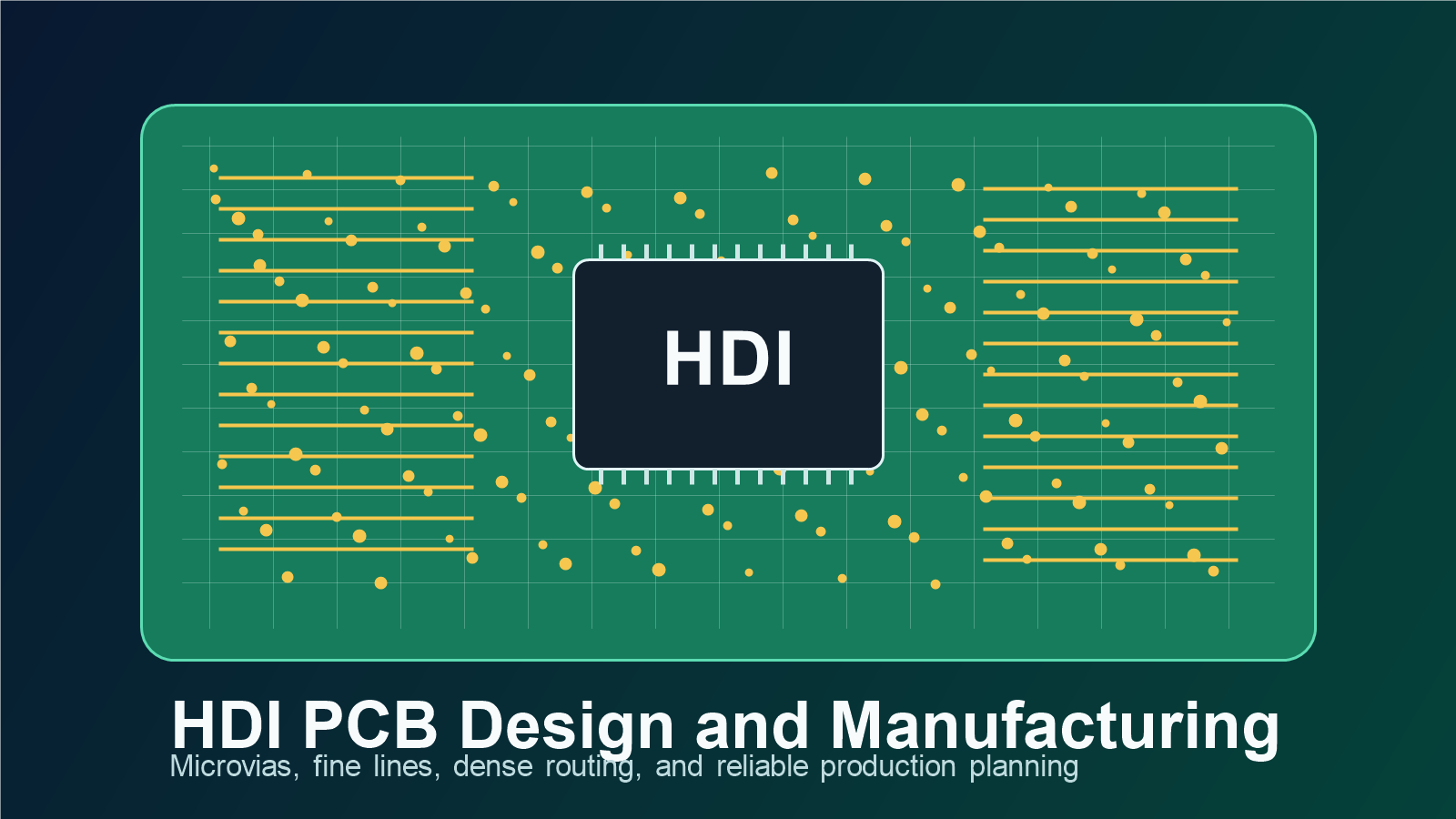 HDI PCB Design and Manufacturing Guide: Microvias and DFM Tips